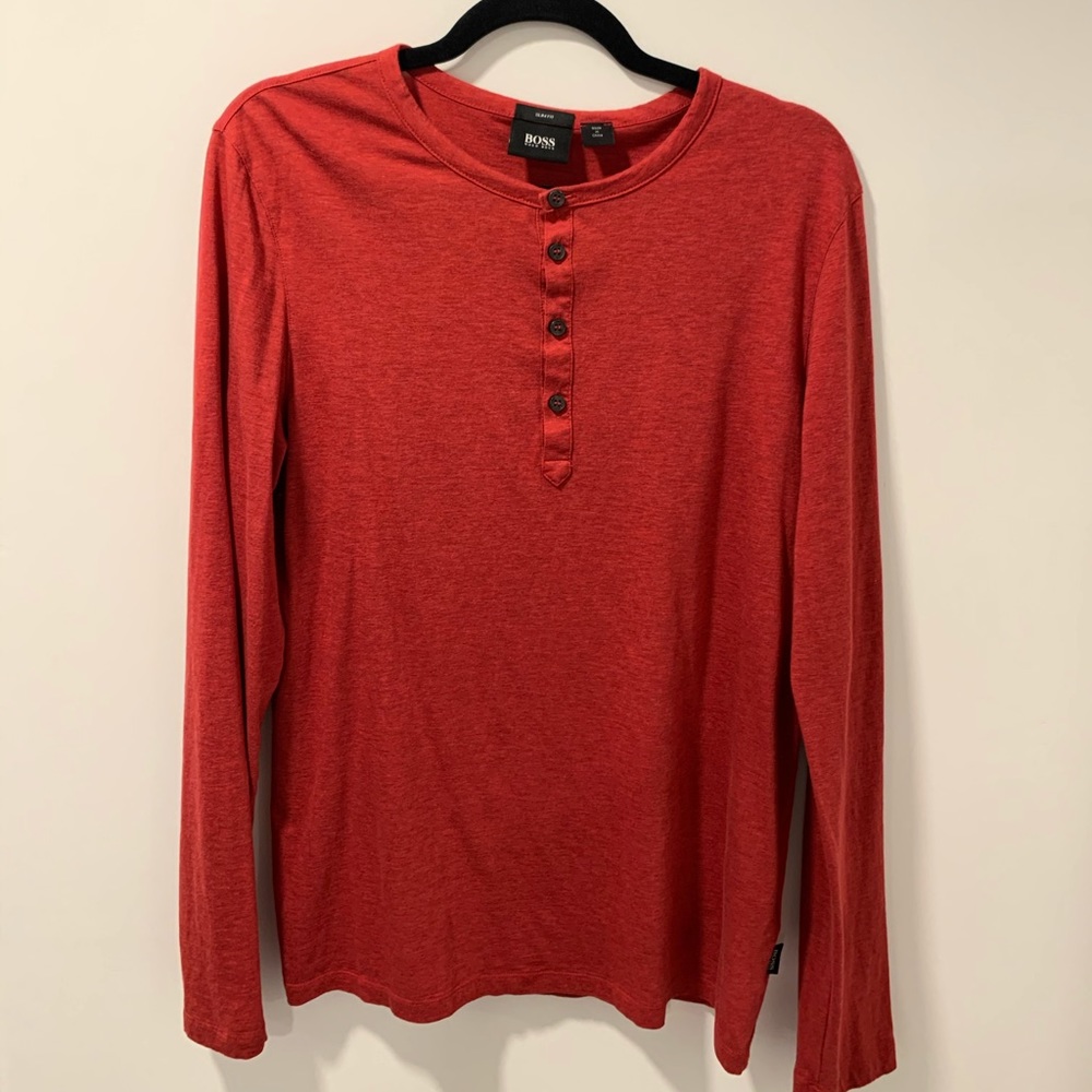 Long sleeve Hugo boss Henley size M